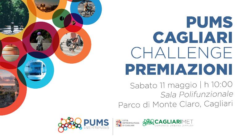 La locandina dell'evento di premiazione della PUMS Cagliari Challenge