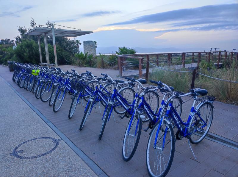 Alcune bici della Citt&agrave; Metropolitana di Cagliari