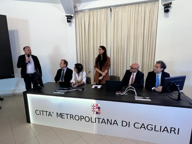 Da sinistra, il vicesindaco metropolitano Damiano Paolucci, Matteo Bertolini, Sara Paganin, Isabella Ligia, Fabio Piazza e Alberto Barberis