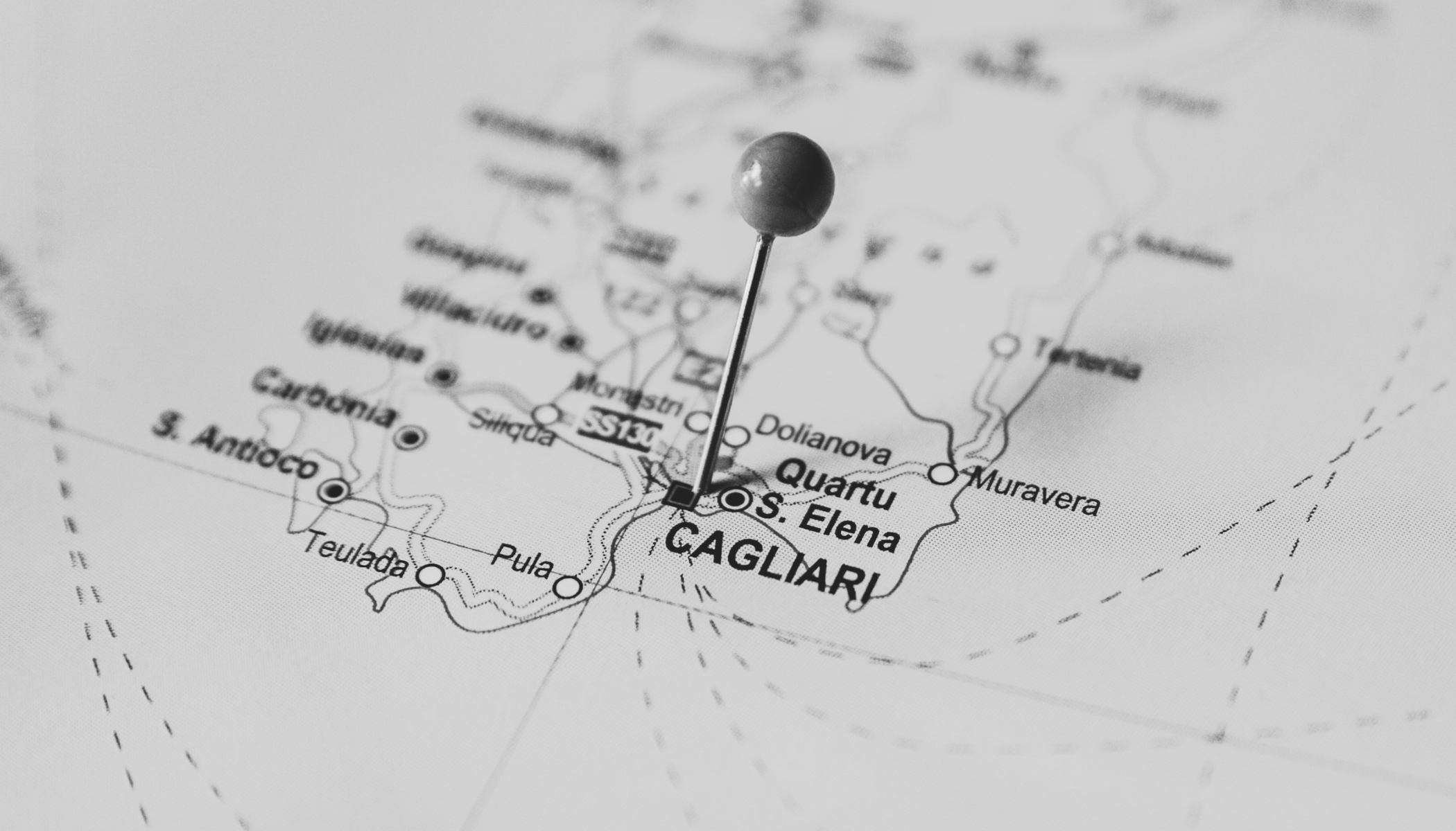 Cartografia area metropolitana di Cagliari