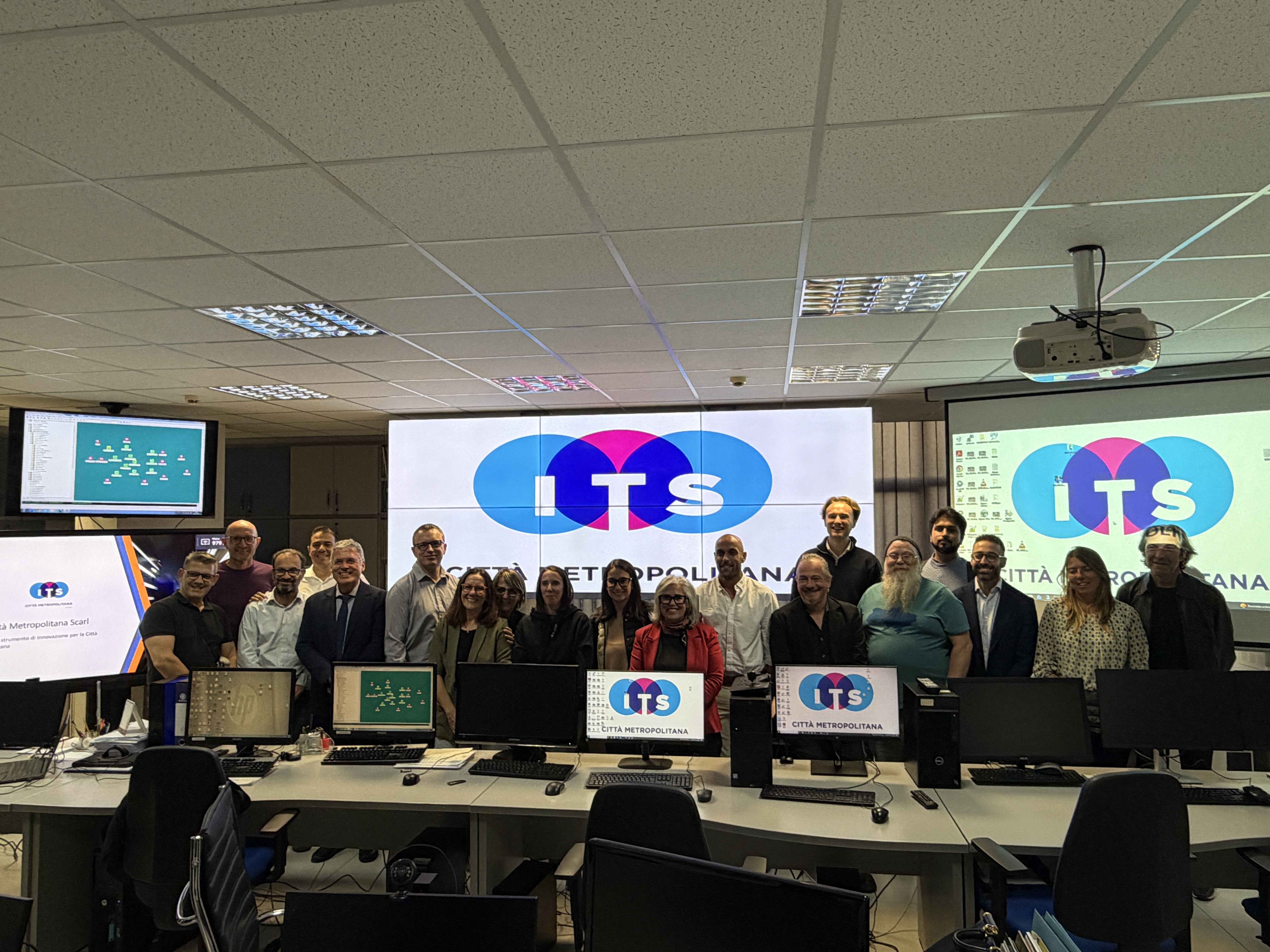 La visita tecnica alla sala della mobilit&agrave; di ITS Citt&agrave; Metropolitana S.c.ar.l.