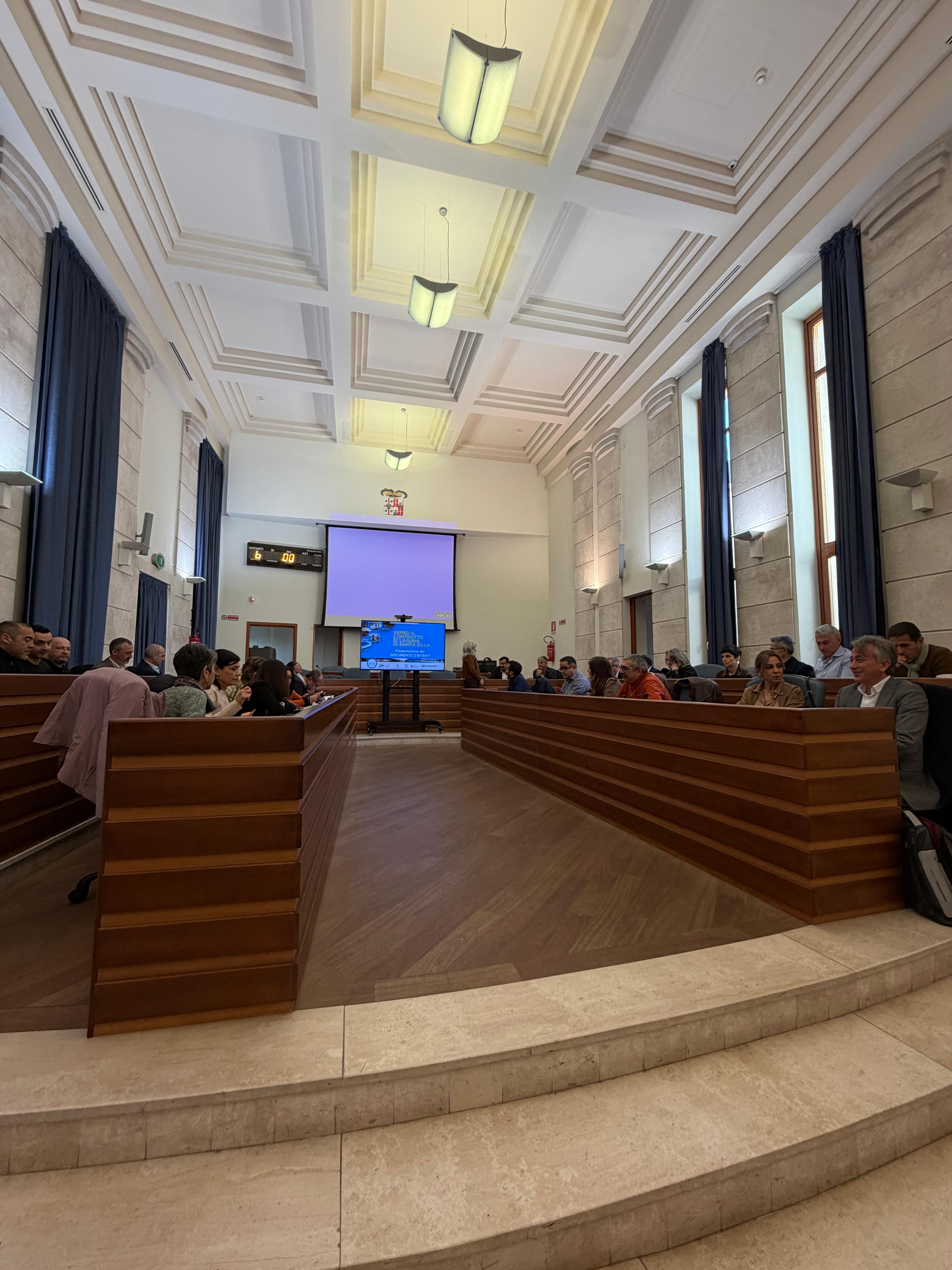 Un momento della presentazione del Documento di Intenti