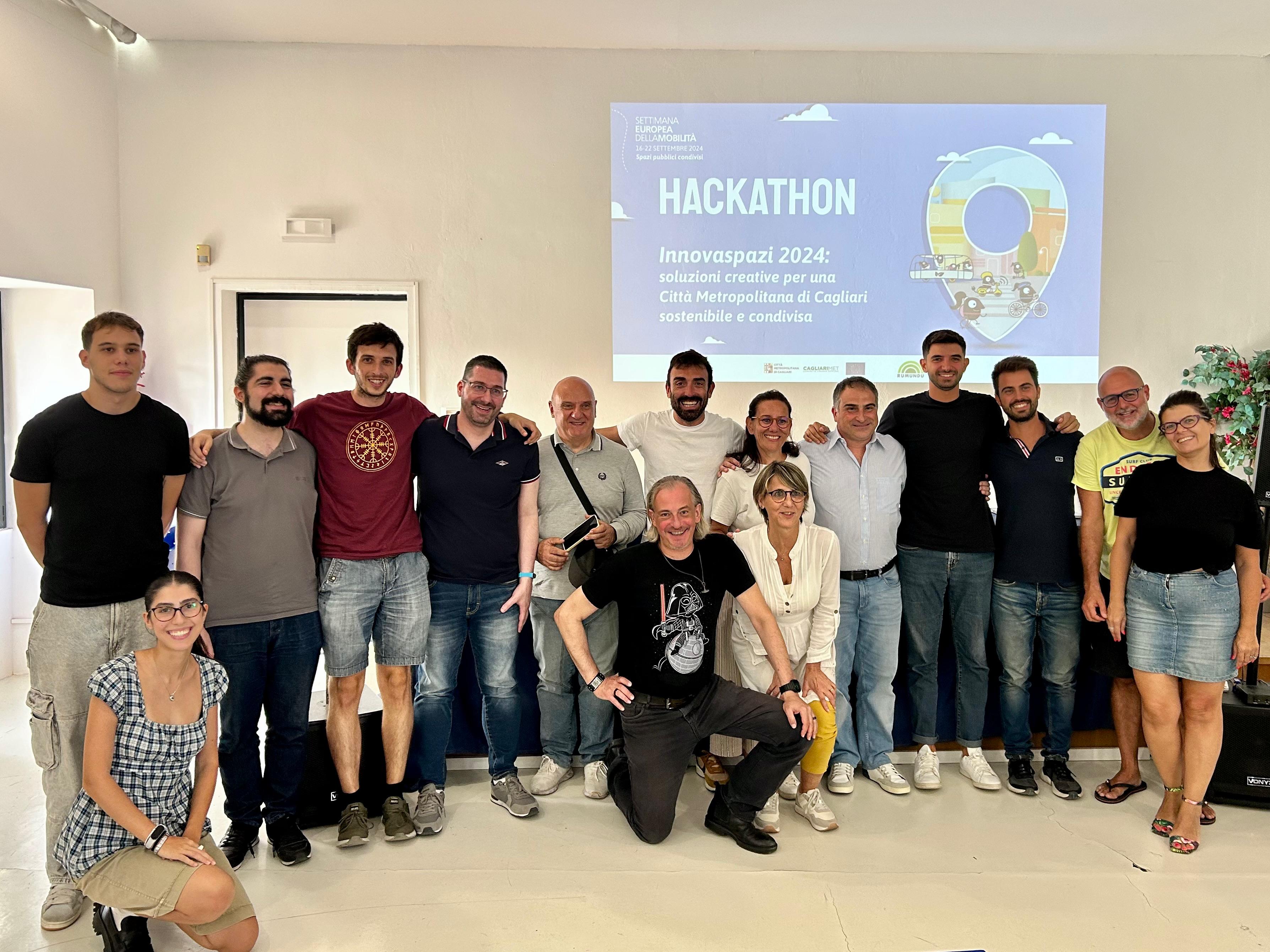 Il momento conclusivo dell'Hackaton "InnovaSpazi 2024"